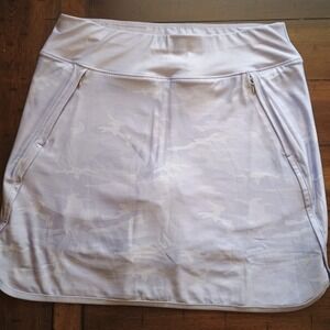 Kate Lord Women's SMALL Lavender Purple Camo Skort Skirt Stretch Athletic Golf‎
